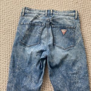 GUESS 1981 High-Rise Skinny Jeans ACID WASH